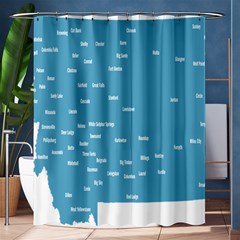 Peta Anggota City Blue Eropa Shower Curtain 60  X 72  (medium)  by Mariart