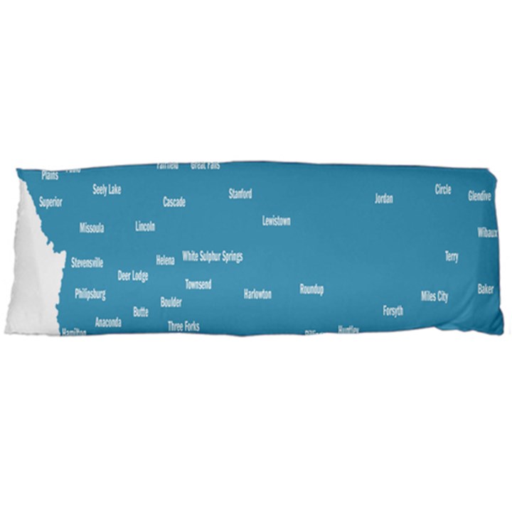 Peta Anggota City Blue Eropa Body Pillow Case (Dakimakura)