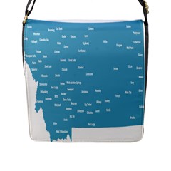 Peta Anggota City Blue Eropa Flap Messenger Bag (l) 