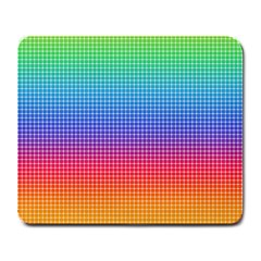 Plaid Rainbow Retina Green Purple Red Yellow Large Mousepads by Mariart