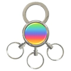 Plaid Rainbow Retina Green Purple Red Yellow 3-ring Key Chains by Mariart