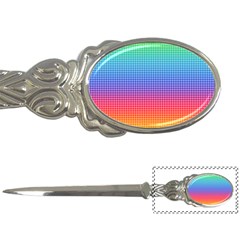 Plaid Rainbow Retina Green Purple Red Yellow Letter Openers by Mariart