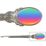 Plaid Rainbow Retina Green Purple Red Yellow Letter Openers Front