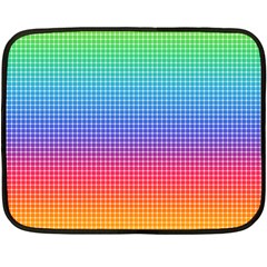 Plaid Rainbow Retina Green Purple Red Yellow Double Sided Fleece Blanket (mini)  by Mariart