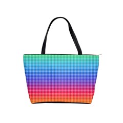 Plaid Rainbow Retina Green Purple Red Yellow Shoulder Handbags by Mariart