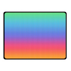 Plaid Rainbow Retina Green Purple Red Yellow Fleece Blanket (small) by Mariart