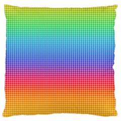 Plaid Rainbow Retina Green Purple Red Yellow Standard Flano Cushion Case (two Sides)