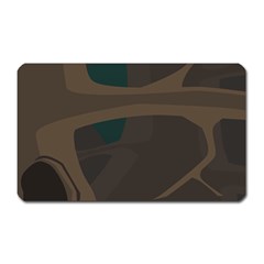 Tree Jungle Brown Green Magnet (rectangular)