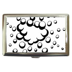 Splash Bubble Black White Polka Circle Cigarette Money Cases by Mariart