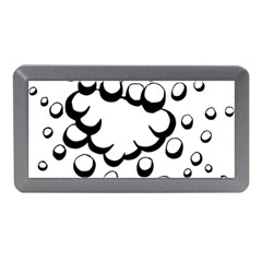 Splash Bubble Black White Polka Circle Memory Card Reader (mini) by Mariart