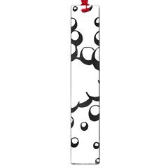 Splash Bubble Black White Polka Circle Large Book Marks by Mariart