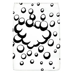 Splash Bubble Black White Polka Circle Flap Covers (l) 