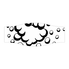 Splash Bubble Black White Polka Circle Stretchable Headband