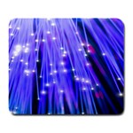 Neon Light Line Vertical Blue Large Mousepads Front