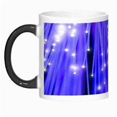 Neon Light Line Vertical Blue Morph Mugs by Mariart