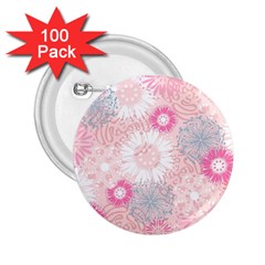 Scrapbook Paper Iridoby Flower Floral Sunflower Rose 2 25  Buttons (100 Pack)  by Mariart