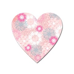 Scrapbook Paper Iridoby Flower Floral Sunflower Rose Heart Magnet