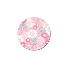 Scrapbook Paper Iridoby Flower Floral Sunflower Rose Golf Ball Marker (4 Pack) by Mariart