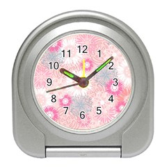 Scrapbook Paper Iridoby Flower Floral Sunflower Rose Travel Alarm Clocks