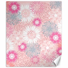 Scrapbook Paper Iridoby Flower Floral Sunflower Rose Canvas 20  X 24   by Mariart