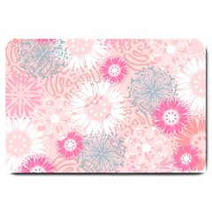 Scrapbook Paper Iridoby Flower Floral Sunflower Rose Large Doormat  by Mariart