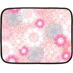 Scrapbook Paper Iridoby Flower Floral Sunflower Rose Double Sided Fleece Blanket (mini) 