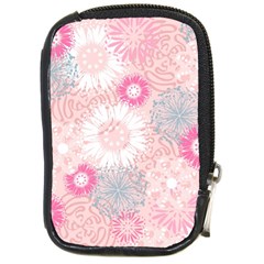 Scrapbook Paper Iridoby Flower Floral Sunflower Rose Compact Camera Cases