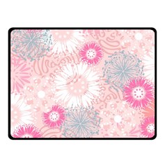 Scrapbook Paper Iridoby Flower Floral Sunflower Rose Fleece Blanket (small) by Mariart