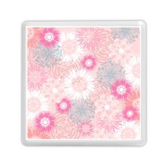 Scrapbook Paper Iridoby Flower Floral Sunflower Rose Memory Card Reader (square)  by Mariart