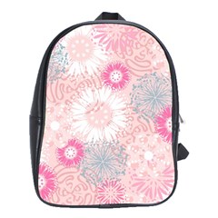 Scrapbook Paper Iridoby Flower Floral Sunflower Rose School Bags (xl) 