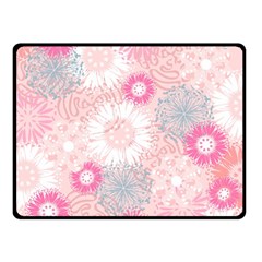 Scrapbook Paper Iridoby Flower Floral Sunflower Rose Double Sided Fleece Blanket (small)  by Mariart