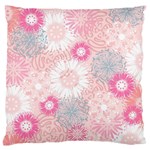 Scrapbook Paper Iridoby Flower Floral Sunflower Rose Large Flano Cushion Case (Two Sides) Back