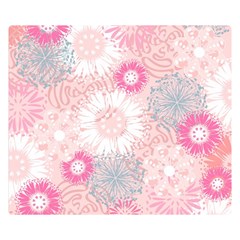 Scrapbook Paper Iridoby Flower Floral Sunflower Rose Double Sided Flano Blanket (small)  by Mariart