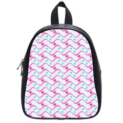 Squiggle Red Blue Milk Glass Waves Chevron Wave Pink School Bags (small)  by Mariart