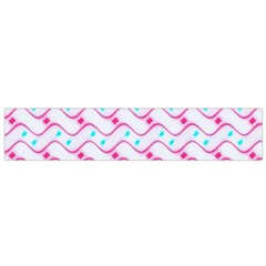 Squiggle Red Blue Milk Glass Waves Chevron Wave Pink Flano Scarf (small) by Mariart