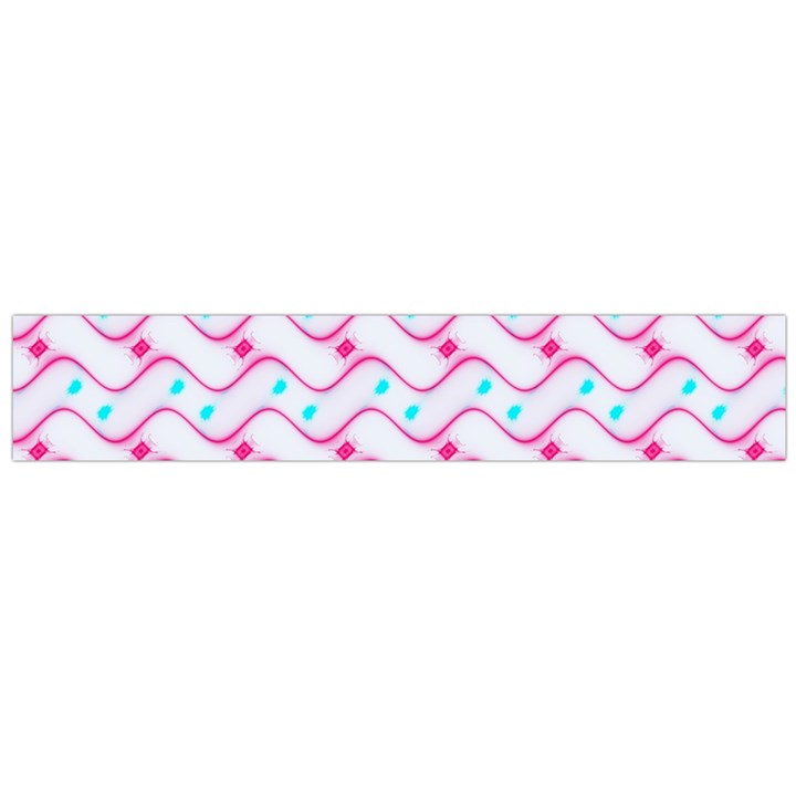 Squiggle Red Blue Milk Glass Waves Chevron Wave Pink Flano Scarf (Large)