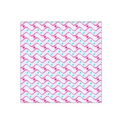 Squiggle Red Blue Milk Glass Waves Chevron Wave Pink Satin Bandana Scarf by Mariart