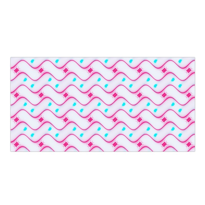 Squiggle Red Blue Milk Glass Waves Chevron Wave Pink Satin Shawl