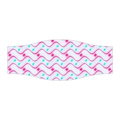 Squiggle Red Blue Milk Glass Waves Chevron Wave Pink Stretchable Headband