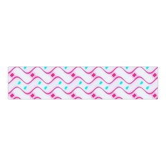 Squiggle Red Blue Milk Glass Waves Chevron Wave Pink Velvet Scrunchie