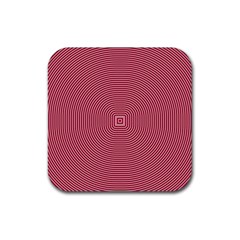 Stop Already Hipnotic Red Circle Rubber Coaster (square) 