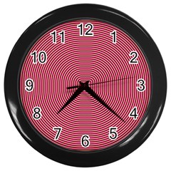 Stop Already Hipnotic Red Circle Wall Clocks (black)