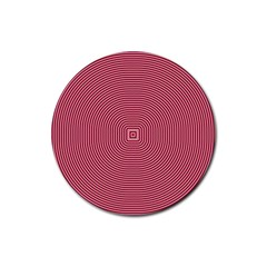 Stop Already Hipnotic Red Circle Rubber Coaster (round) 