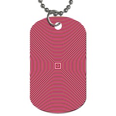 Stop Already Hipnotic Red Circle Dog Tag (one Side) by Mariart