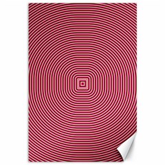 Stop Already Hipnotic Red Circle Canvas 12  X 18   by Mariart