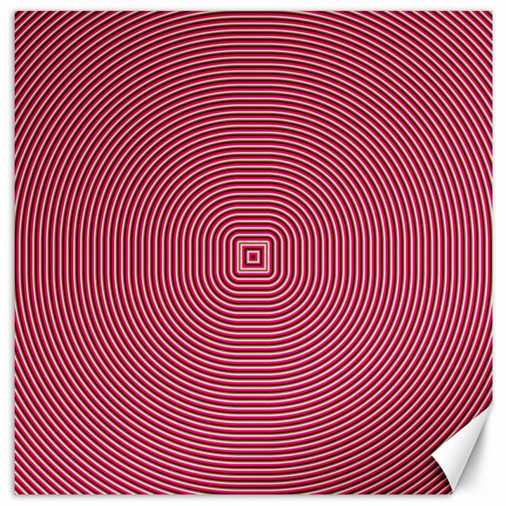 Stop Already Hipnotic Red Circle Canvas 16  x 16  