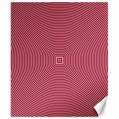 Stop Already Hipnotic Red Circle Canvas 20  X 24   by Mariart