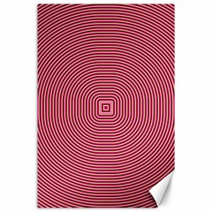 Stop Already Hipnotic Red Circle Canvas 24  X 36  by Mariart