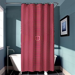 Stop Already Hipnotic Red Circle Shower Curtain 36  X 72  (stall)  by Mariart