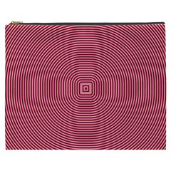 Stop Already Hipnotic Red Circle Cosmetic Bag (xxxl)  by Mariart